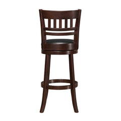 Edmond Dark Cherry Swivel Pub Height Chair (Set of 2) - Ornate Home