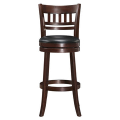 Edmond Dark Cherry Swivel Pub Height Chair (Set of 2) - Ornate Home