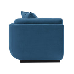 Edmonda Sofa in Sapphire Blue - Ornate Home
