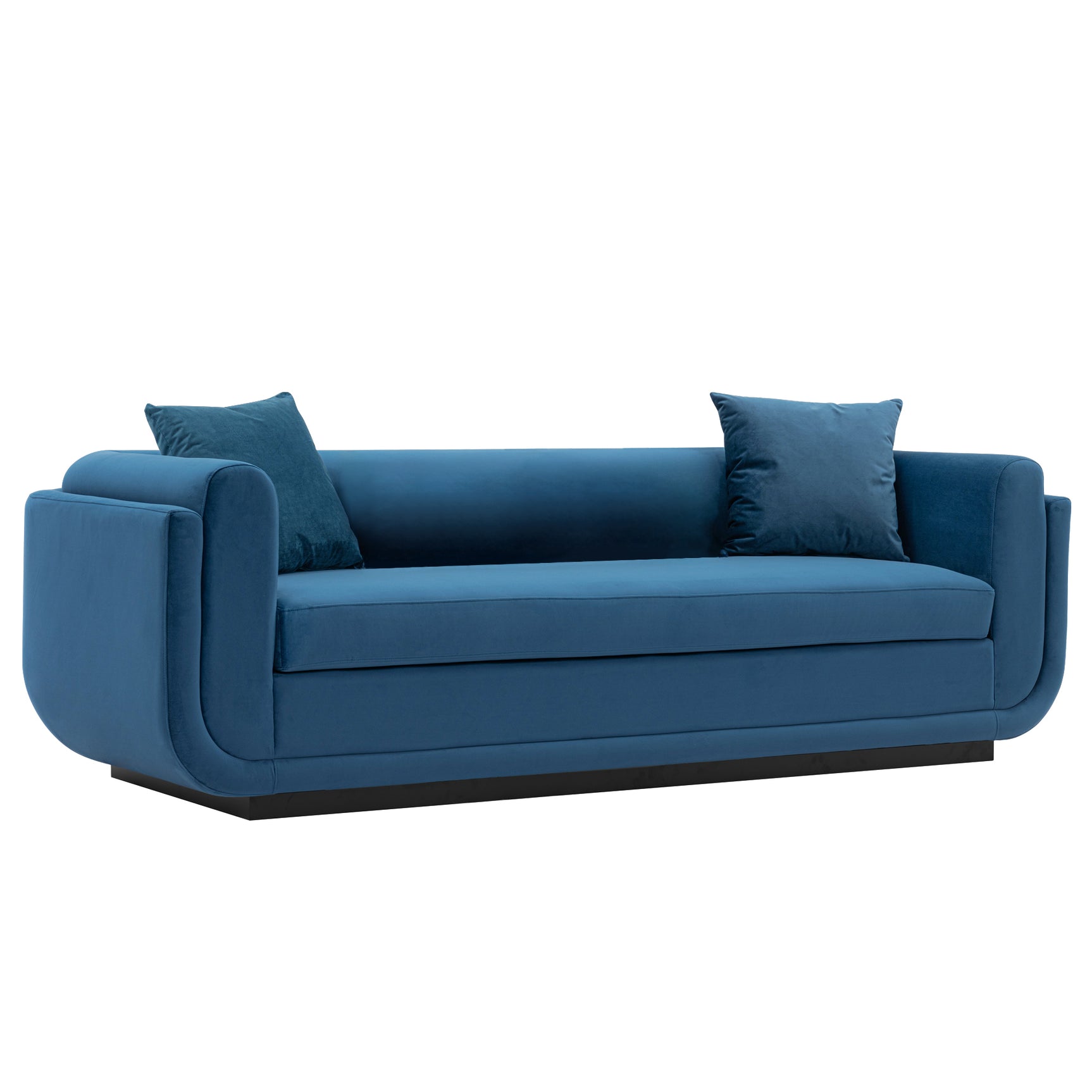 Edmonda Sofa in Sapphire Blue - Ornate Home