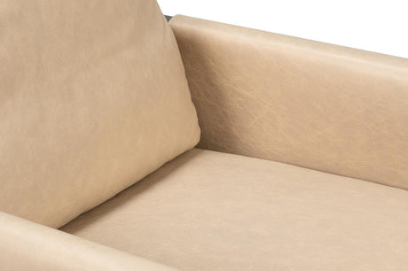 Edmonds White Distilled Leather Chair - Ornate Home