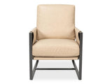 Edmonds White Distilled Leather Chair - Ornate Home