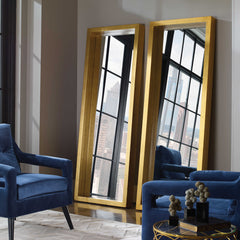 Edmonton Gold Leaner Mirror - Ornate Home