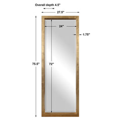 Edmonton Gold Leaner Mirror - Ornate Home