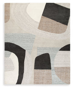 Edrickhill Grayish Teal/Taupe/Cream 8' x 10' Rug - Ornate Home
