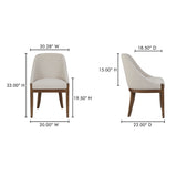 Edward Beige Dining Chair - Ornate Home