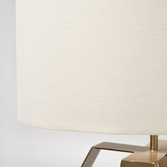 Edwards Gold/Cream Metal Base Table Lamp