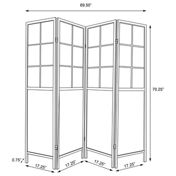Edwards Natural Room Divider - Ornate Home