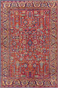 Edwardsburg Traditional Red Rug - Ornate Home