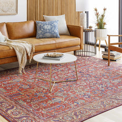 Edwardsburg Traditional Red Rug - Ornate Home