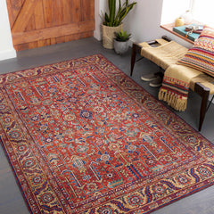 Edwardsburg Traditional Red Rug - Ornate Home