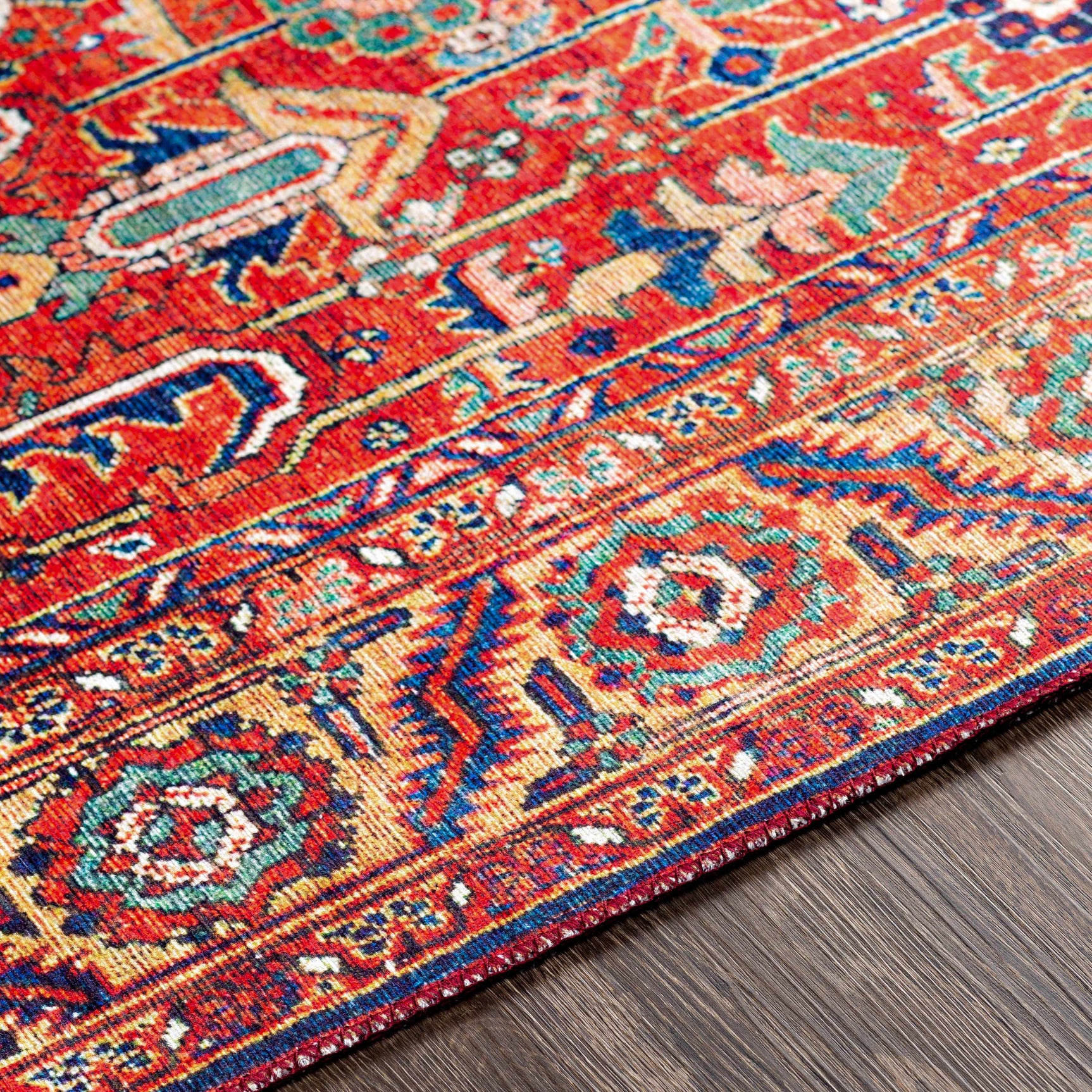 Edwardsburg Traditional Red Rug - Ornate Home
