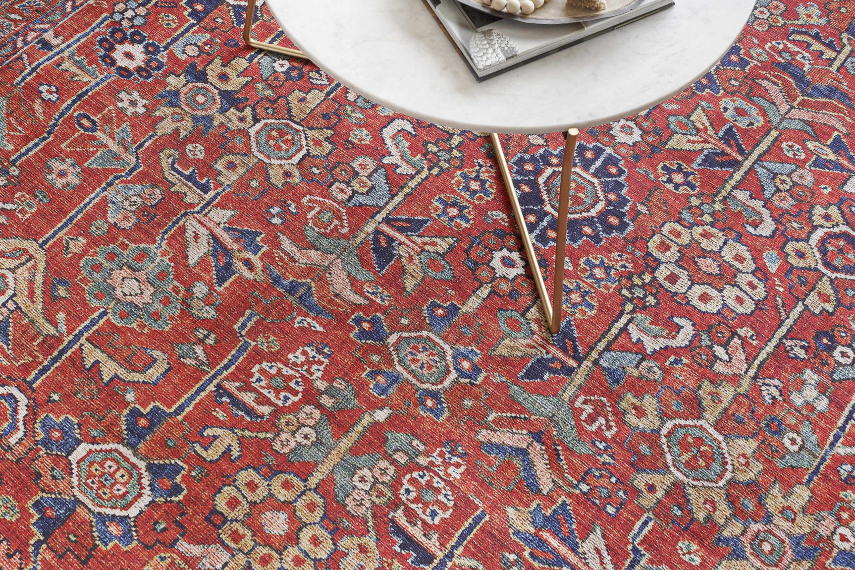 Edwardsburg Traditional Red Rug - Ornate Home
