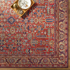 Edwardsburg Traditional Red Rug - Ornate Home