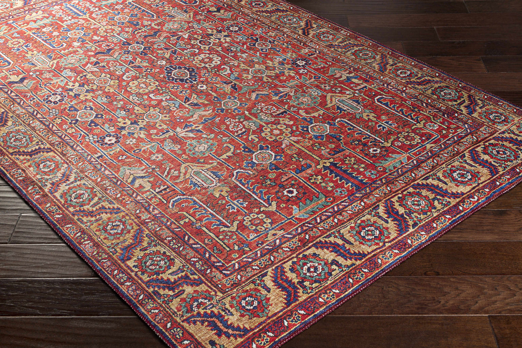 Edwardsburg Traditional Red Rug - Ornate Home