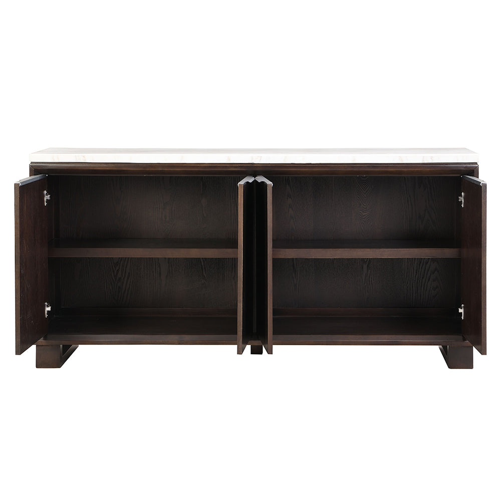 Edwyn Espresso Server w/Marble Top - Ornate Home