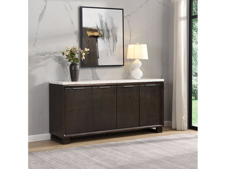 Edwyn Espresso Server w/Marble Top - Ornate Home