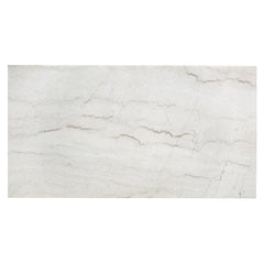 Edwyn White Natural/Brown Coffee Table W/Marble - Ornate Home