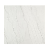 Edwyn White Natural Marble Top & Espresso Counter Height Table - Ornate Home