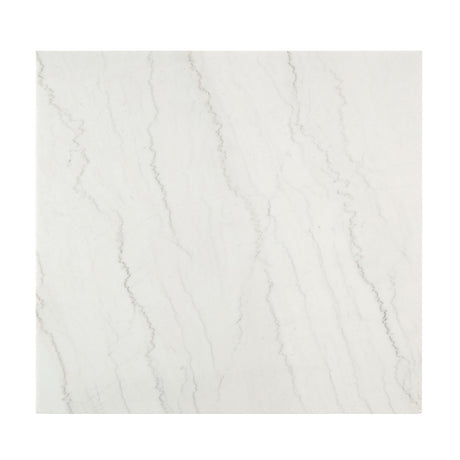 Edwyn White Natural Marble Top & Espresso Counter Height Table - Ornate Home