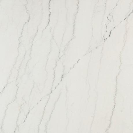 Edwyn White Natural Marble Top/Espresso Round Dining Table - Ornate Home