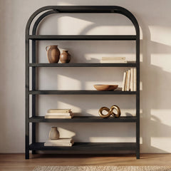 Eero Black Large Bookcase - Ornate Home