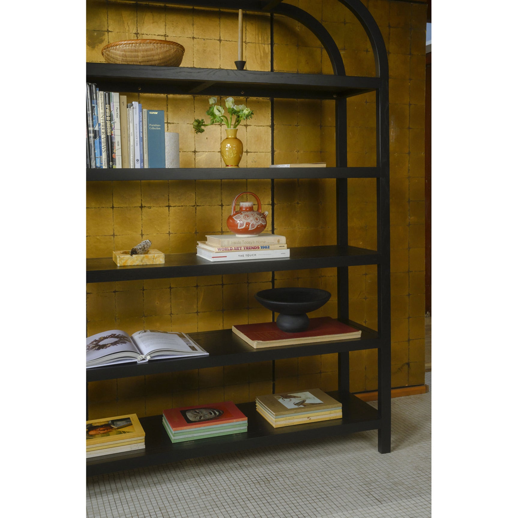 Eero Black Large Bookcase - Ornate Home