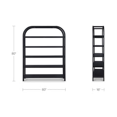 Eero Black Large Bookcase - Ornate Home