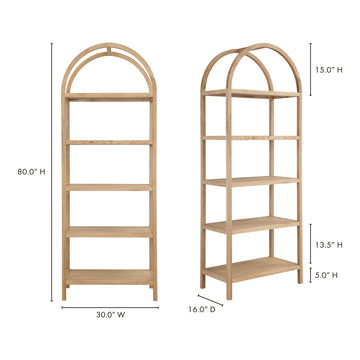 Eero Natural Bookcase - Ornate Home