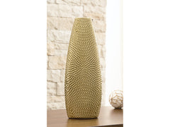 Efim Gold Finish Vase (13.75" H) - Ornate Home