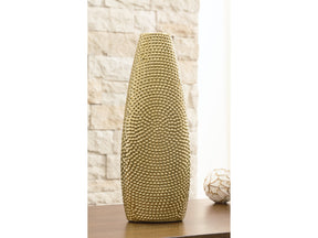 Efim Gold Finish Vase (13.75" H) - Ornate Home