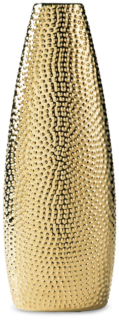 Efim Gold Finish Vase (13.75" H) - Ornate Home