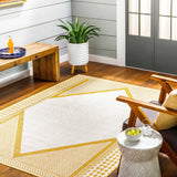 Efrem Mustard Outdoor Carpet Area Rug - Clearance - Ornate Home