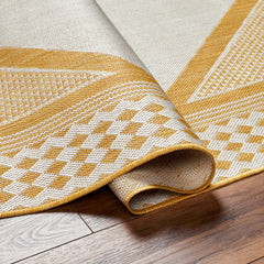 Efrem Mustard Outdoor Carpet Area Rug - Clearance - Ornate Home