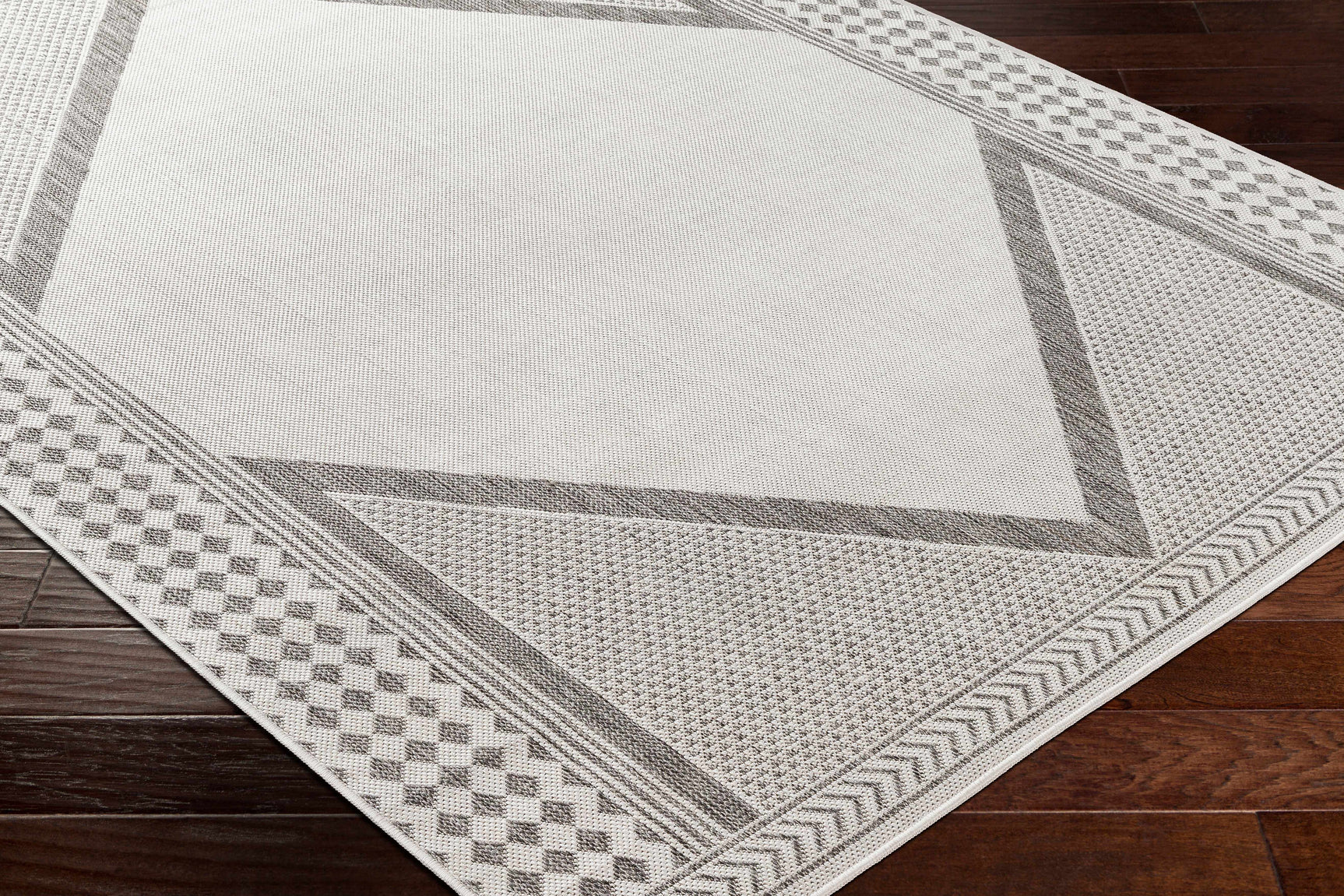 Efrem Off White Outdoor Carpet Area Rug - Clearance - Ornate Home