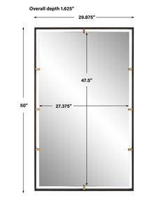 Egon Bronze Rectangular Mirror - Ornate Home