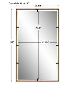 Egon Gold Wall Mirror - Ornate Home