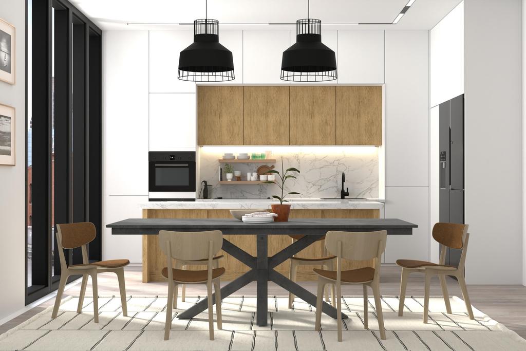 Eich Grey Dining Table - Ornate Home