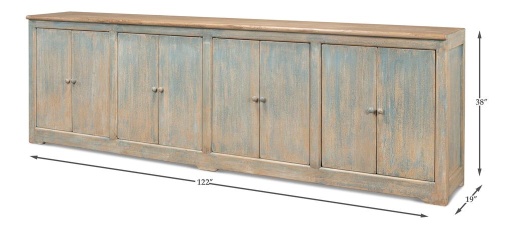 Eight Is Enough Blue Sideboard - Ornate Home