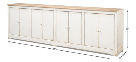 Eight Is Enough White Sideboard - Ornate Home