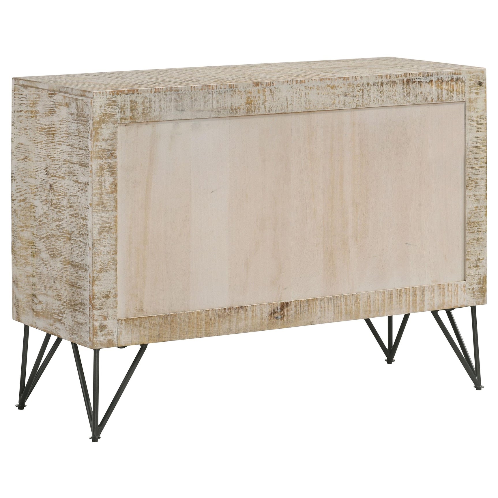 Eileen White Washed 2-door Wood Storage Accent Cabinet - Ornate Home