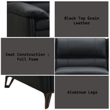 Eilene Black  Loveseat - Ornate Home