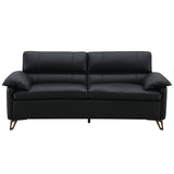 Eilene Black  Loveseat - Ornate Home