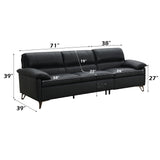Eilene Black  Sofa - Ornate Home