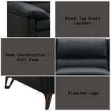 Eilene Black  Sofa - Ornate Home