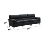 Eilene Black  Sofa - Ornate Home