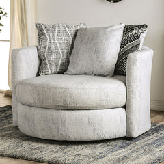 Eimear Off-white/Black Chair - Ornate Home