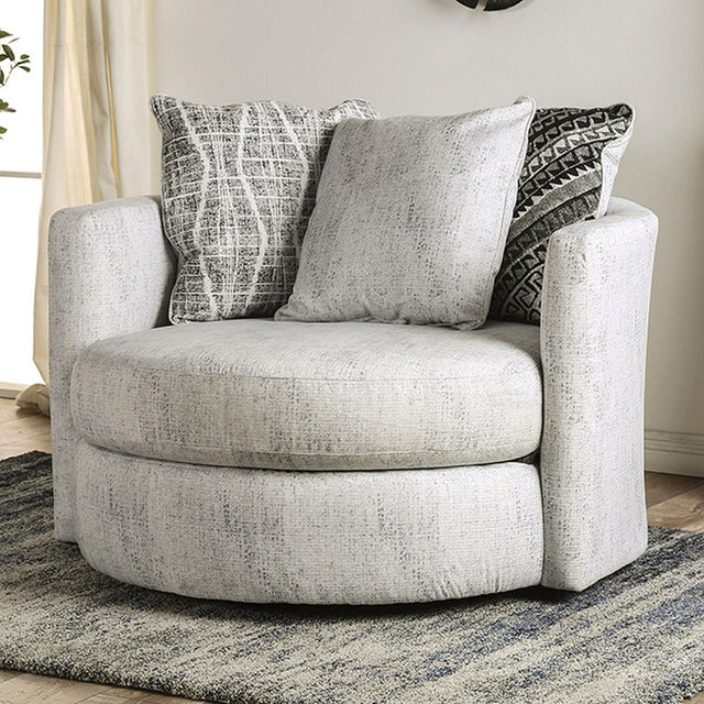 Eimear Off-white/Black Chair - Ornate Home