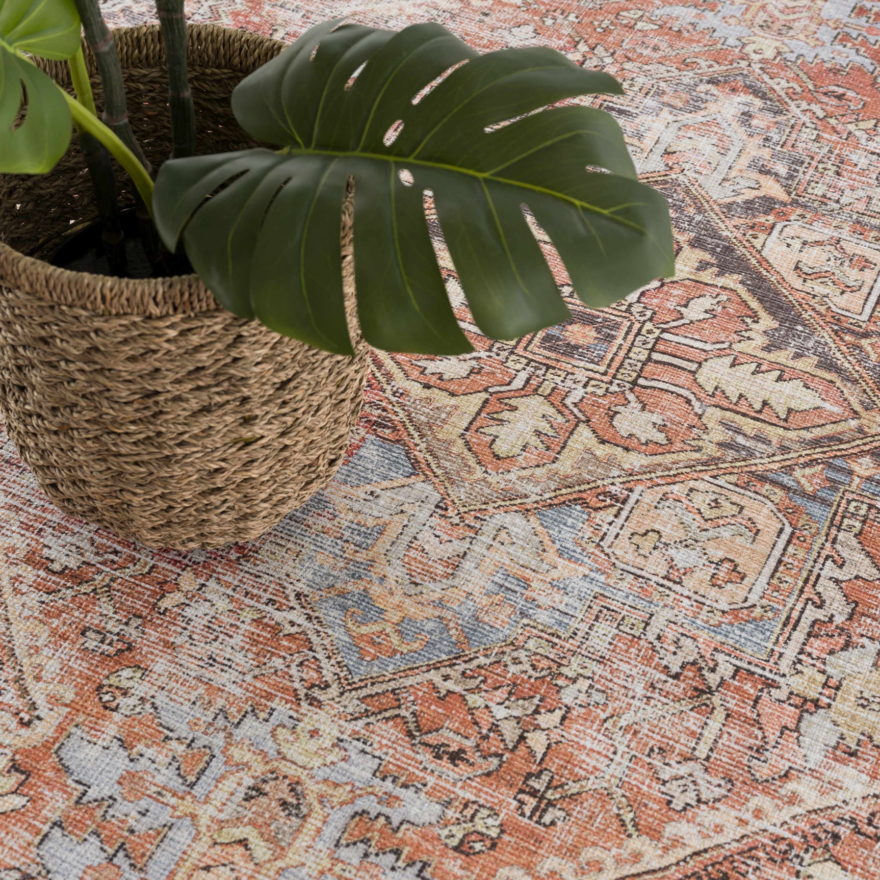 Eira Distressed Washable Rug - Clearance - Ornate Home
