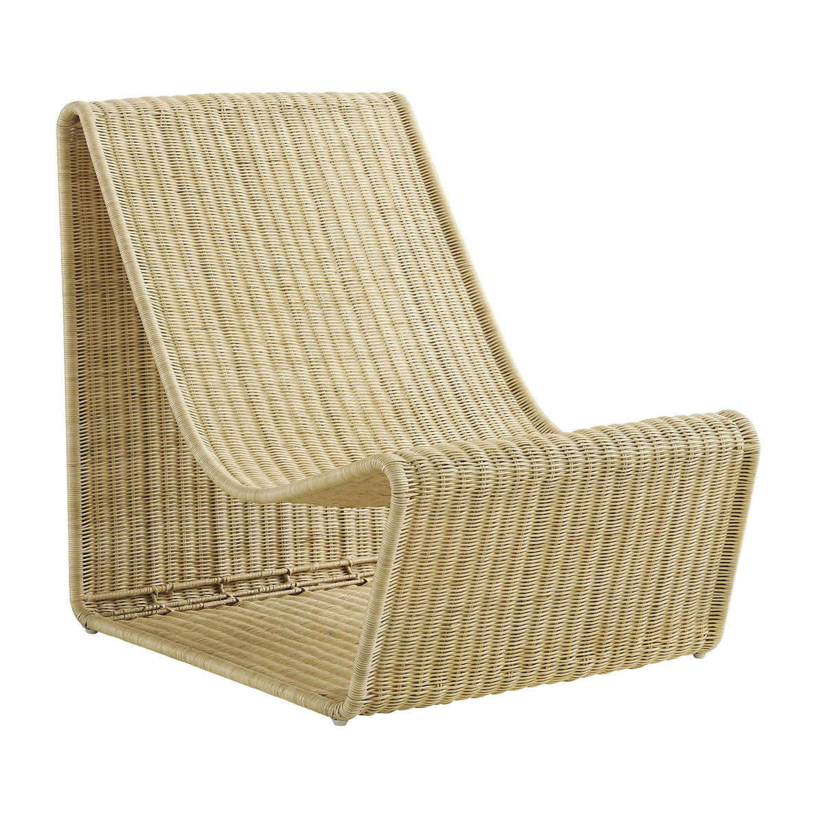 Eira Natural Curved Low Seat Rattan Lounge Chair